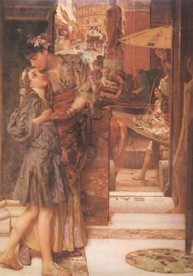 Alma-Tadema, Sir Lawrence The Parting Kiss (mk24) France oil painting art